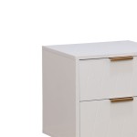Κομοδίνο Culture pakoworld με 2 συρτάρια λευκό-χρυσό 40x35x52εκ Κομοδίνο Culture pakoworld με 2 συρτάρια λευκό-χρυσό 40x35x52εκ