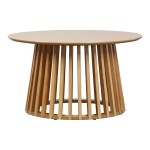 Τραπέζι σαλονιού Domonic pakoworld mdf/pw σε φυσική απόχρωση Φ80x45εκ Τραπέζι σαλονιού Domonic pakoworld mdf/pw σε φυσική απόχρωση Φ80x45εκ
