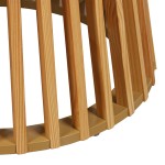 Τραπέζι σαλονιού Domonic pakoworld mdf/pw σε φυσική απόχρωση Φ80x45εκ Τραπέζι σαλονιού Domonic pakoworld mdf/pw σε φυσική απόχρωση Φ80x45εκ