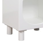 Κομοδίνο Emersi pakoworld MDF σε λευκή απόχρωση 40x32x70εκ Κομοδίνο Emersi pakoworld MDF σε λευκή απόχρωση 40x32x70εκ