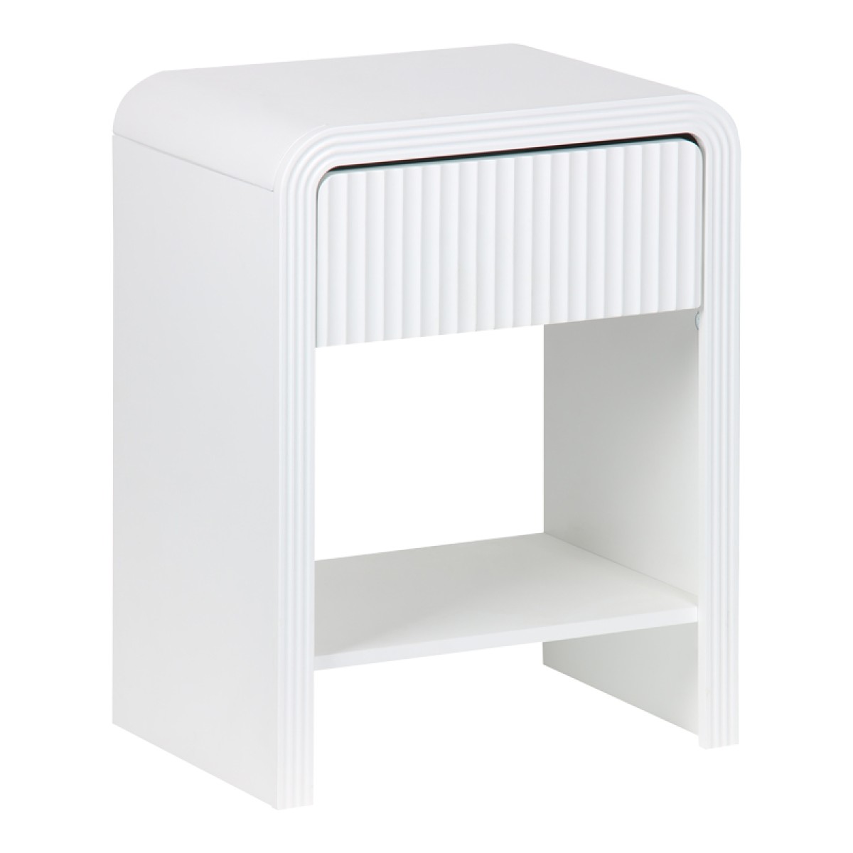 Κομοδίνο Zeplen pakoworld MDF σε λευκή απόχρωση 40x30x53εκ Κομοδίνο Zeplen pakoworld MDF σε λευκή απόχρωση 40x30x53εκ