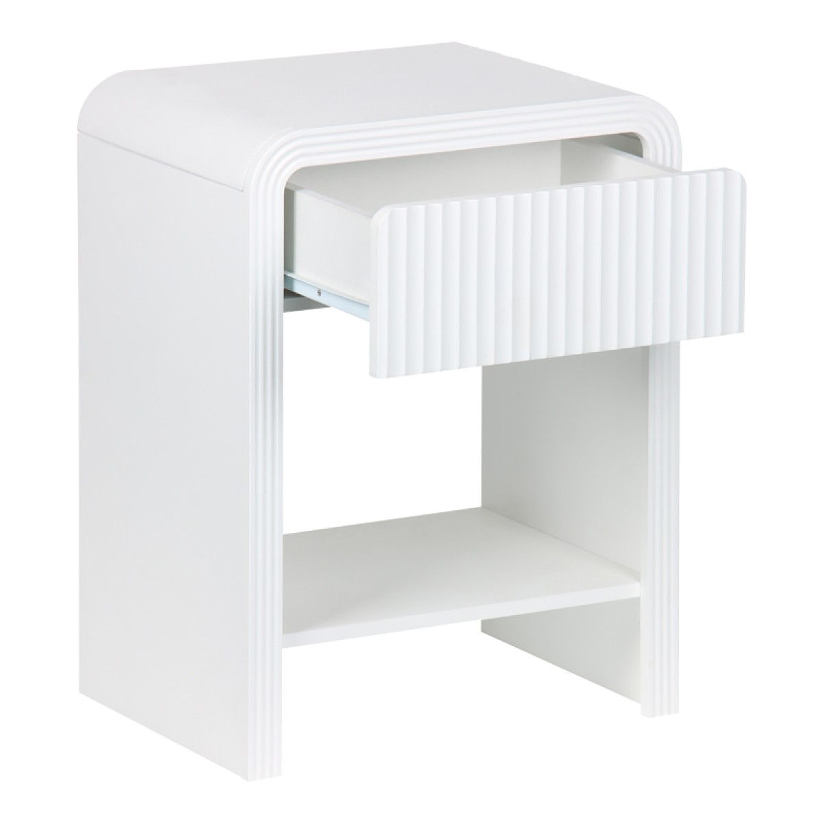 Κομοδίνο Zeplen pakoworld MDF σε λευκή απόχρωση 40x30x53εκ Κομοδίνο Zeplen pakoworld MDF σε λευκή απόχρωση 40x30x53εκ