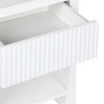 Κομοδίνο Zeplen pakoworld MDF σε λευκή απόχρωση 40x30x53εκ Κομοδίνο Zeplen pakoworld MDF σε λευκή απόχρωση 40x30x53εκ