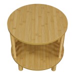 Κομοδίνο Nodial pakoworld MDF/Bamboo σε φυσική απόχρωση Φ40x40εκ Κομοδίνο Nodial pakoworld MDF/Bamboo σε φυσική απόχρωση Φ40x40εκ