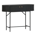 Κονσόλα Zakro pakoworld MDF-μέταλλο σε μαύρη απόχρωση 100x35x75εκ