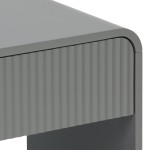 Κομοδίνο Zeplen pakoworld MDF σε γκρι απόχρωση 40x40x53εκ