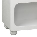 Μπουφές Emersi pakoworld με ράφια mdf σε λευκή απόχρωση 164x34x76εκ