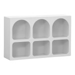 Μπουφές Emersi pakoworld με ράφια mdf σε λευκή απόχρωση 120x35x76εκ