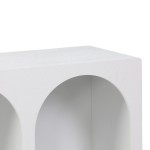 Μπουφές Emersi pakoworld με ράφια mdf σε λευκή απόχρωση 120x35x76εκ