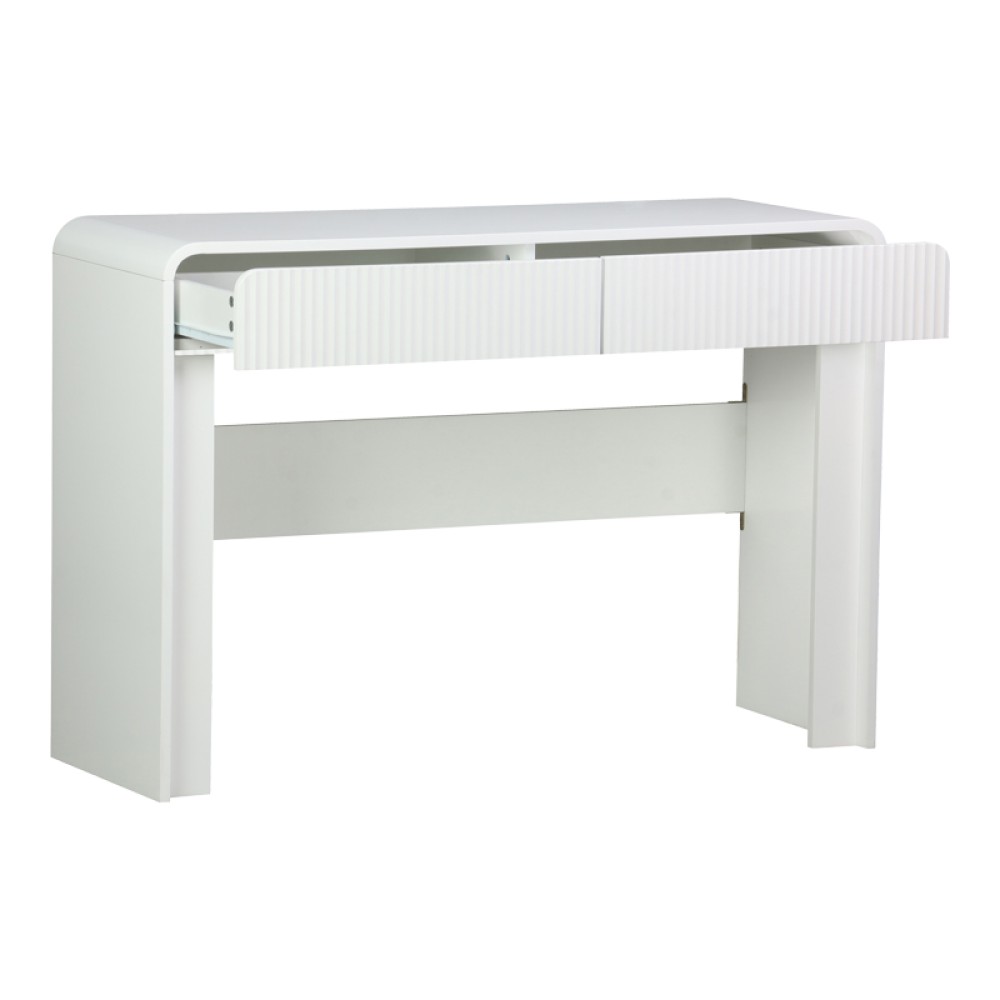 Κονσόλα Zeplen pakoworld λευκό mdf 110x38x75εκ