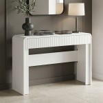 Κονσόλα Zeplen pakoworld λευκό mdf 110x38x75εκ