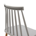 Καρέκλα Aurora pakoworld PP γκρι-φυσικό πόδι 43x48x79εκ. Καρέκλα Aurora pakoworld PP γκρι-φυσικό πόδι 43x48x79εκ.