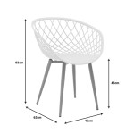 Πολυθρόνα Ezra pakoworld γκρι pp-πόδι φυσικό μέταλλο 62x42x82εκ Πολυθρόνα Ezra pakoworld γκρι pp-πόδι φυσικό μέταλλο 62x42x82εκ