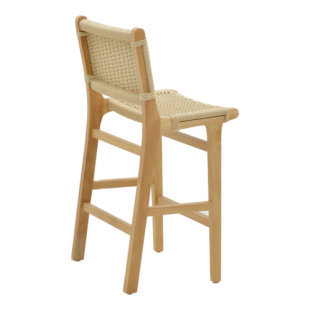 Σκαμπό μπαρ Julien pakoworld rubberwood φυσικό-έδρα φυσικό σχοινί 45x46x95εκ Σκαμπό μπαρ Julien pakoworld rubberwood φυσικό-έδρα φυσικό σχοινί 45x46x95εκ