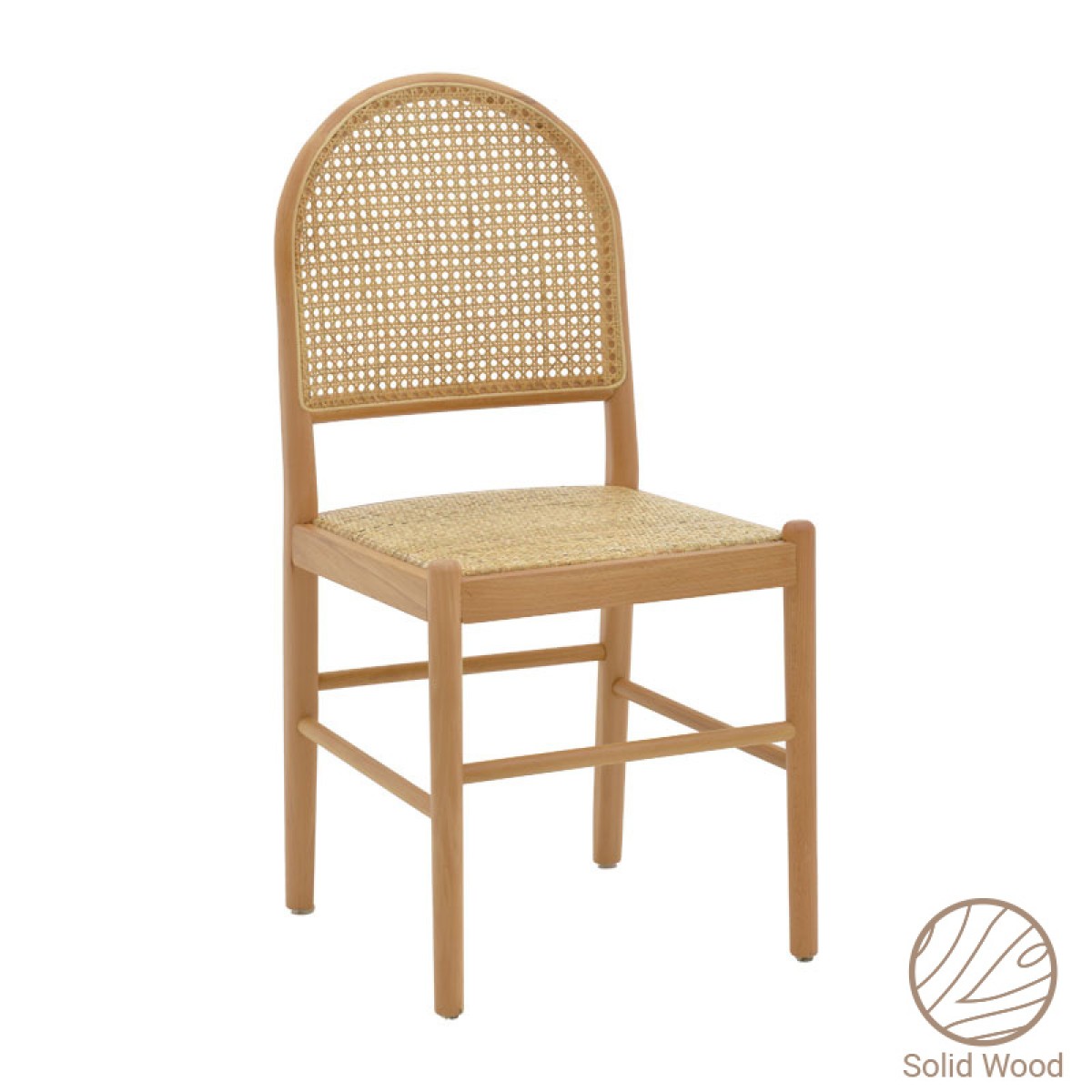 Καρέκλα Alessia pakoworld ξύλο οξιάς-rattan φυσικό 43x40x89εκ Καρέκλα Alessia pakoworld ξύλο οξιάς-rattan φυσικό 43x40x89εκ