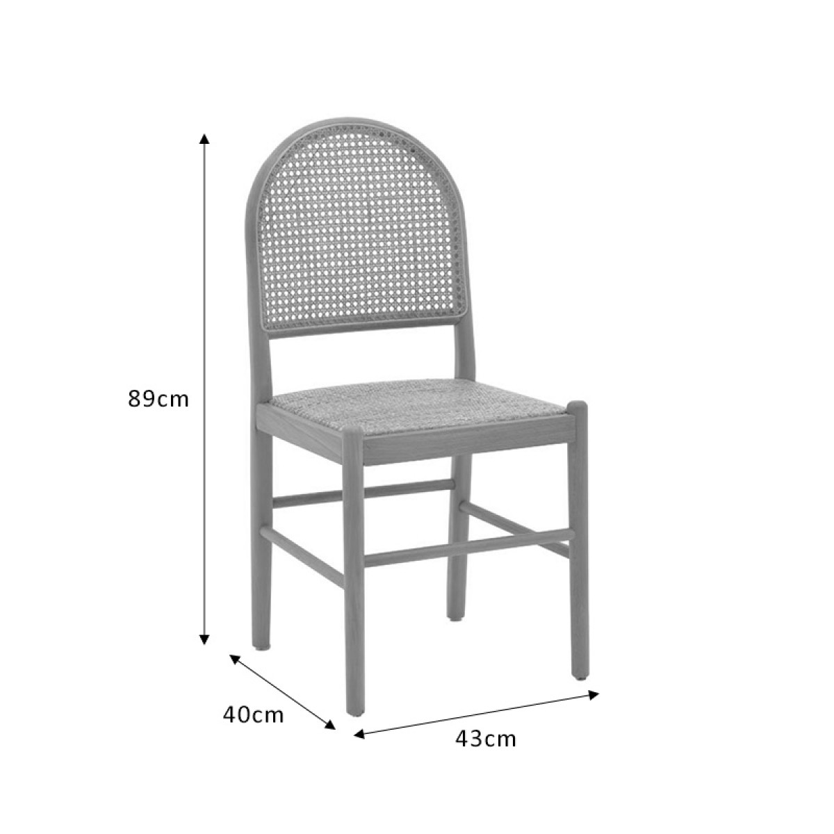 Καρέκλα Alessia pakoworld ξύλο οξιάς-rattan φυσικό 43x40x89εκ Καρέκλα Alessia pakoworld ξύλο οξιάς-rattan φυσικό 43x40x89εκ