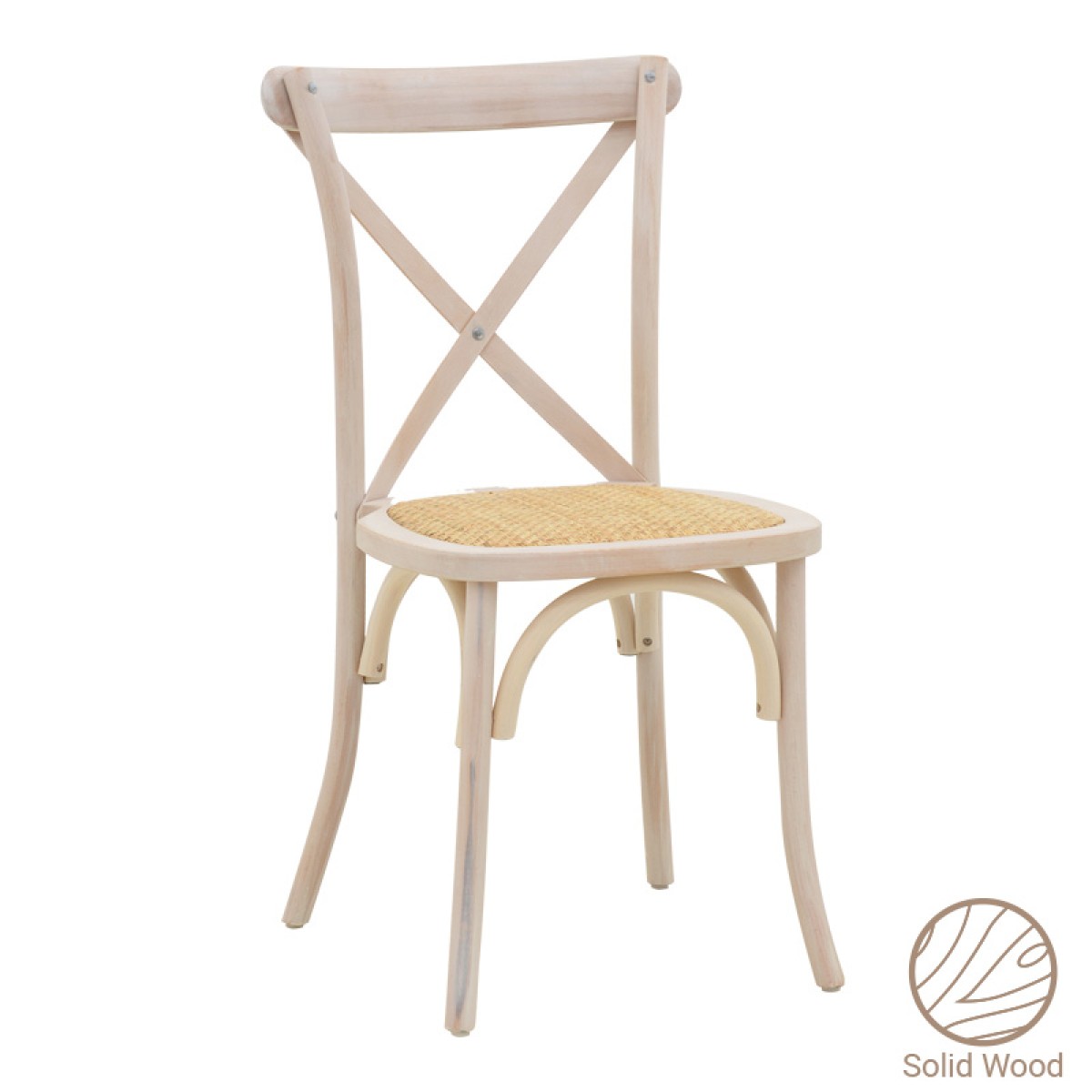 Καρέκλα Dylon pakoworld στοιβαζόμενη white wash ξύλο οξιάς-έδρα φυσικό rattan 48x52x89εκ Καρέκλα Dylon pakoworld στοιβαζόμενη white wash ξύλο οξιάς-έδρα φυσικό rattan 48x52x89εκ