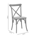 Καρέκλα Dylon pakoworld στοιβαζόμενη white wash ξύλο οξιάς-έδρα φυσικό rattan 48x52x89εκ Καρέκλα Dylon pakoworld στοιβαζόμενη white wash ξύλο οξιάς-έδρα φυσικό rattan 48x52x89εκ