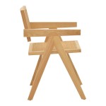 Πολυθρόνα Winslow pakoworld φυσικό rubberwood 52x59x79εκ Πολυθρόνα Winslow pakoworld φυσικό rubberwood 52x59x79εκ