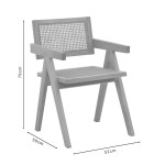Πολυθρόνα Winslow pakoworld φυσικό rubberwood 52x59x79εκ Πολυθρόνα Winslow pakoworld φυσικό rubberwood 52x59x79εκ