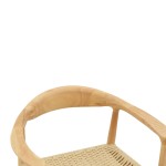 Πολυθρόνα Juvan pakoworld φυσικό rubberwood 64x53x77εκ Πολυθρόνα Juvan pakoworld φυσικό rubberwood 64x53x77εκ
