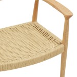 Πολυθρόνα Juvan pakoworld φυσικό rubberwood 64x53x77εκ Πολυθρόνα Juvan pakoworld φυσικό rubberwood 64x53x77εκ