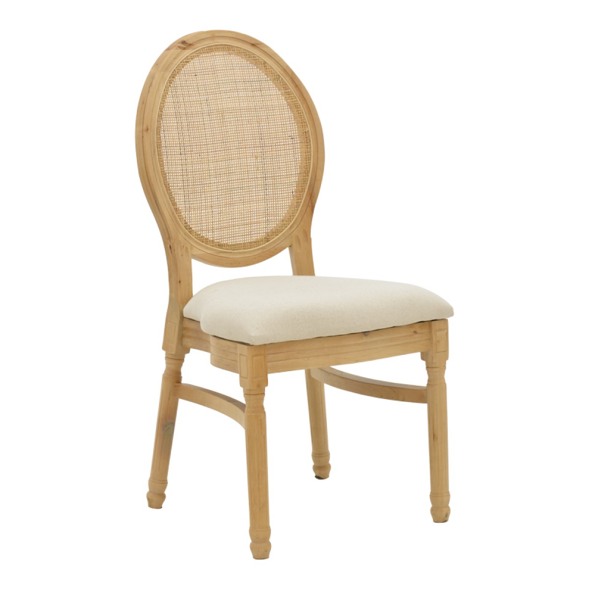 Καρέκλα Canco pakoworld φυσικό rubberwood-φυσικό rattan 50x55x98εκ Καρέκλα Canco pakoworld φυσικό rubberwood-φυσικό rattan 50x55x98εκ