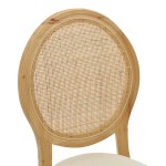 Καρέκλα Canco pakoworld φυσικό rubberwood-φυσικό rattan 50x55x98εκ Καρέκλα Canco pakoworld φυσικό rubberwood-φυσικό rattan 50x55x98εκ