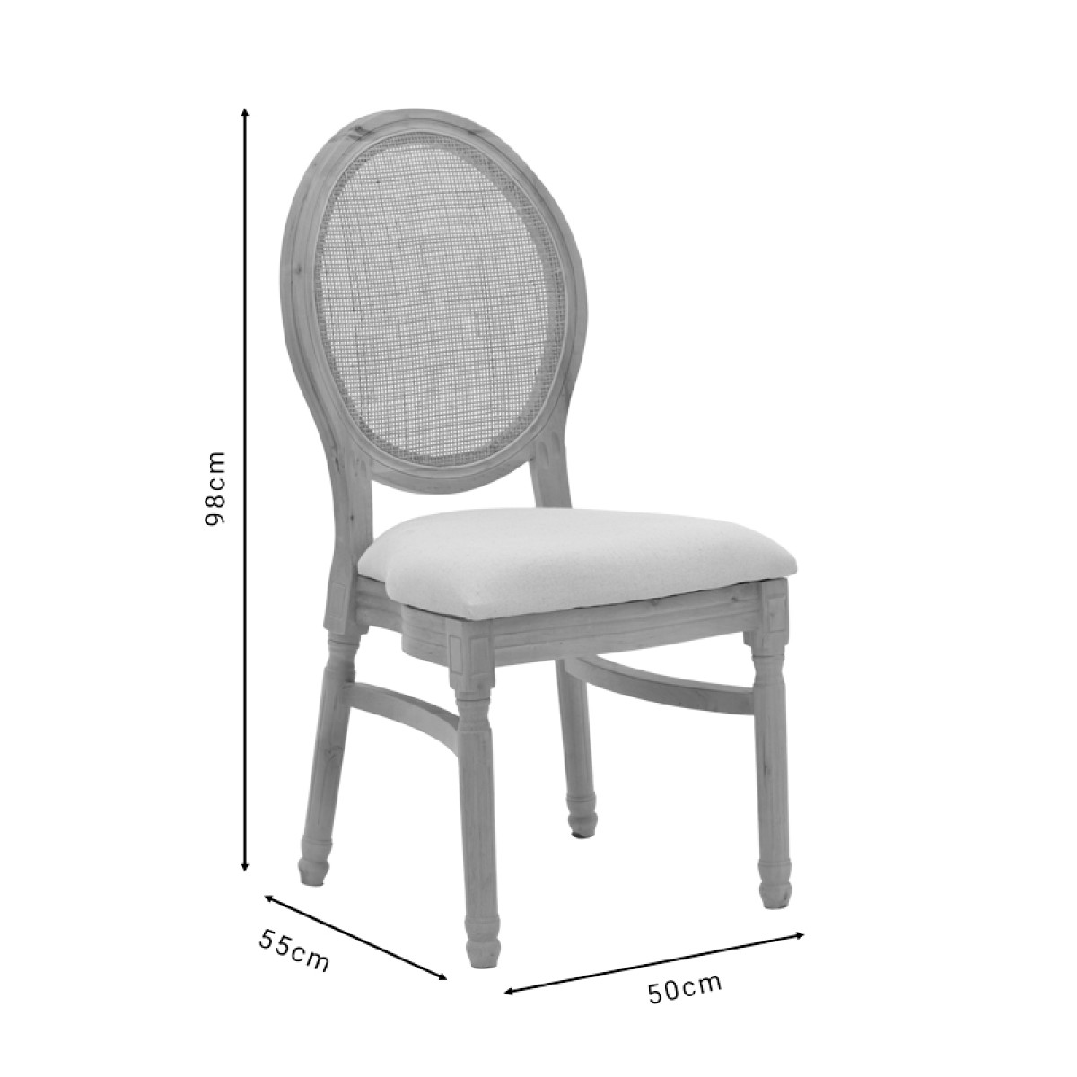 Καρέκλα Canco pakoworld φυσικό rubberwood-φυσικό rattan 50x55x98εκ Καρέκλα Canco pakoworld φυσικό rubberwood-φυσικό rattan 50x55x98εκ