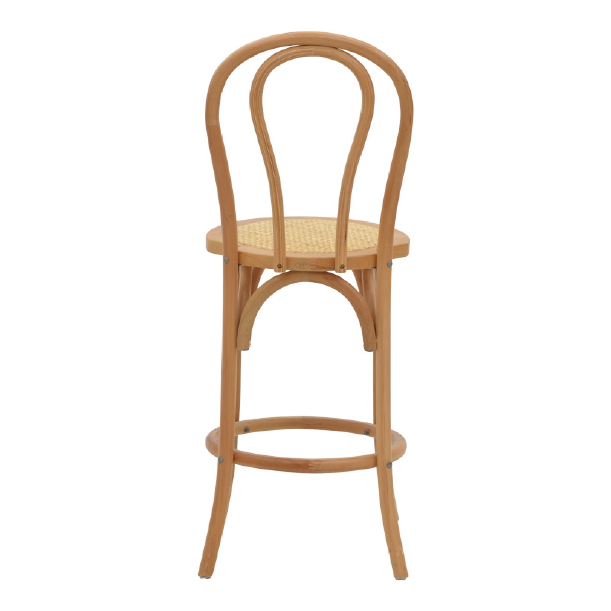 Σκαμπό μπαρ Thonet pakoworld φυσικό ξύλο οξιάς-έδρα φυσικό rattan 41x50x105εκ Σκαμπό μπαρ Thonet pakoworld φυσικό ξύλο οξιάς-έδρα φυσικό rattan 41x50x105εκ