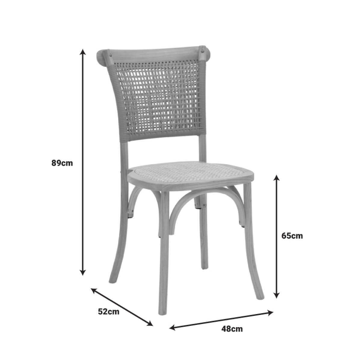 Καρέκλα Karley pakoworld φυσικό ξύλο οξιάς-έδρα φυσικό rattan 48x52x89εκ Καρέκλα Karley pakoworld φυσικό ξύλο οξιάς-έδρα φυσικό rattan 48x52x89εκ