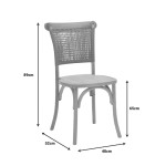 Καρέκλα Karley pakoworld φυσικό ξύλο οξιάς-έδρα φυσικό rattan 48x52x89εκ Καρέκλα Karley pakoworld φυσικό ξύλο οξιάς-έδρα φυσικό rattan 48x52x89εκ