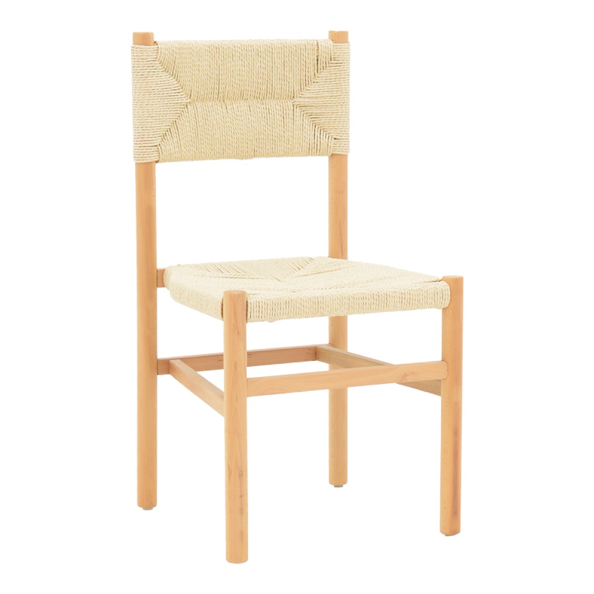 Καρέκλα Oarvine pakoworld φυσικό rubberwood-φυσικό σχοινί 46x52x88εκ Καρέκλα Oarvine pakoworld φυσικό rubberwood-φυσικό σχοινί 46x52x88εκ