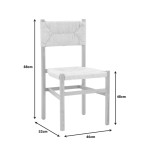Καρέκλα Oarvine pakoworld φυσικό rubberwood-φυσικό σχοινί 46x52x88εκ Καρέκλα Oarvine pakoworld φυσικό rubberwood-φυσικό σχοινί 46x52x88εκ