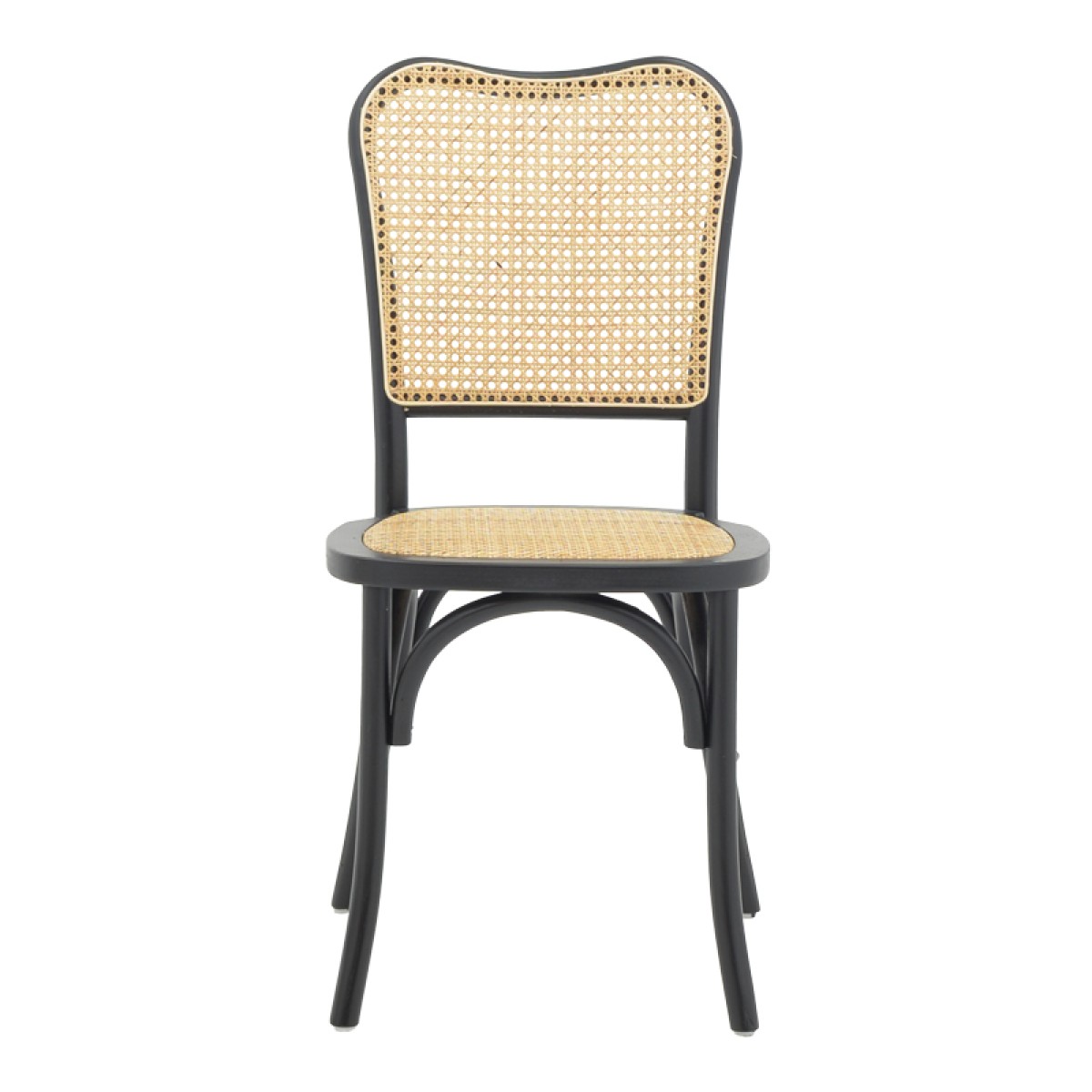 Καρέκλα στοιβαζόμενη Zozele pakoworld φυσικό rattan pe-μαύρο toon wood 45x51x88εκ Καρέκλα στοιβαζόμενη Zozele pakoworld φυσικό rattan pe-μαύρο toon wood 45x51x88εκ
