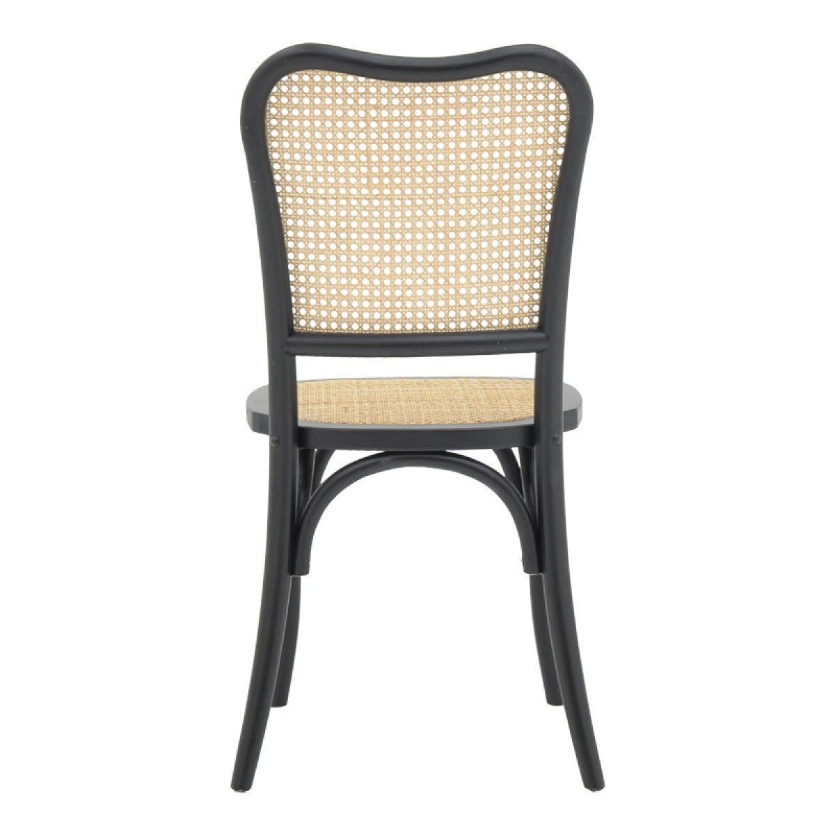 Καρέκλα στοιβαζόμενη Zozele pakoworld φυσικό rattan pe-μαύρο toon wood 45x51x88εκ Καρέκλα στοιβαζόμενη Zozele pakoworld φυσικό rattan pe-μαύρο toon wood 45x51x88εκ