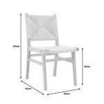 Καρέκλα Arten pakoworld σχοινί-rubberwood σε φυσική απόχρωση 60x55x85εκ Καρέκλα Arten pakoworld σχοινί-rubberwood σε φυσική απόχρωση 60x55x85εκ