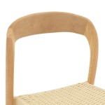 Καρέκλα Tavrine pakoworld σχοινί-rubberwood σε φυσική απόχρωση 47x59x78εκ Καρέκλα Tavrine pakoworld σχοινί-rubberwood σε φυσική απόχρωση 47x59x78εκ
