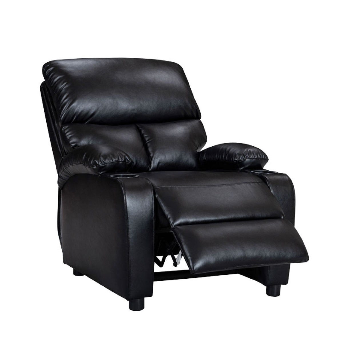 Πολυθρόνα relax με ποτηροθήκη Gartia pakoworld μαύρο pu 79x94x102εκ Πολυθρόνα relax με ποτηροθήκη Gartia pakoworld μαύρο pu 79x94x102εκ
