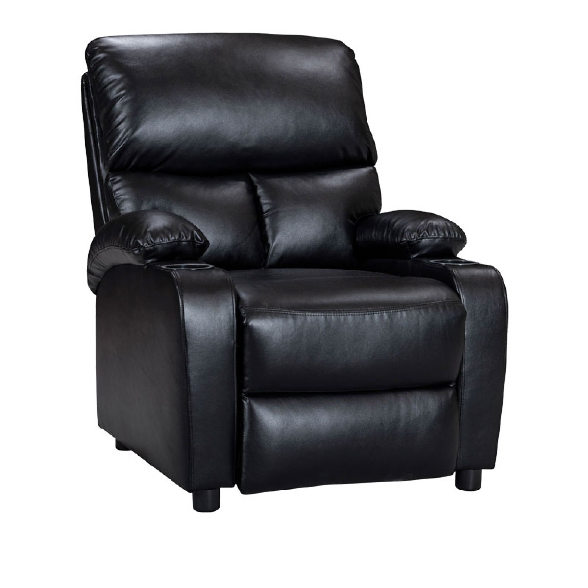 Πολυθρόνα relax με ποτηροθήκη Gartia pakoworld μαύρο pu 79x94x102εκ Πολυθρόνα relax με ποτηροθήκη Gartia pakoworld μαύρο pu 79x94x102εκ