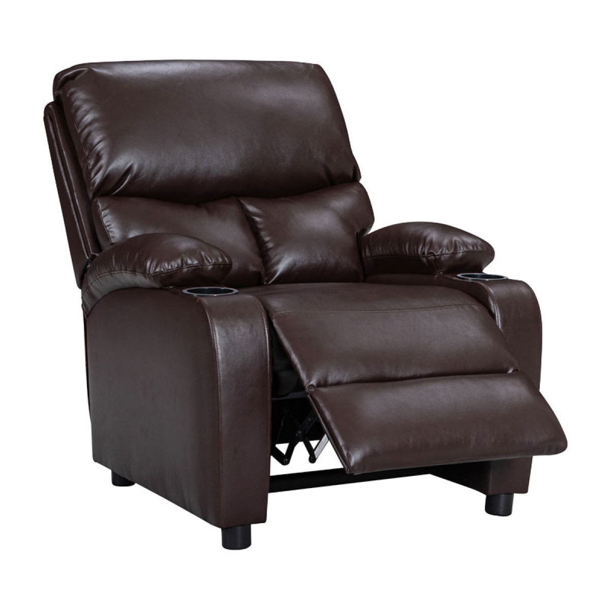 Πολυθρόνα relax με ποτηροθήκη Gartia pakoworld καφέ PU 79x94x102εκ Πολυθρόνα relax με ποτηροθήκη Gartia pakoworld καφέ PU 79x94x102εκ