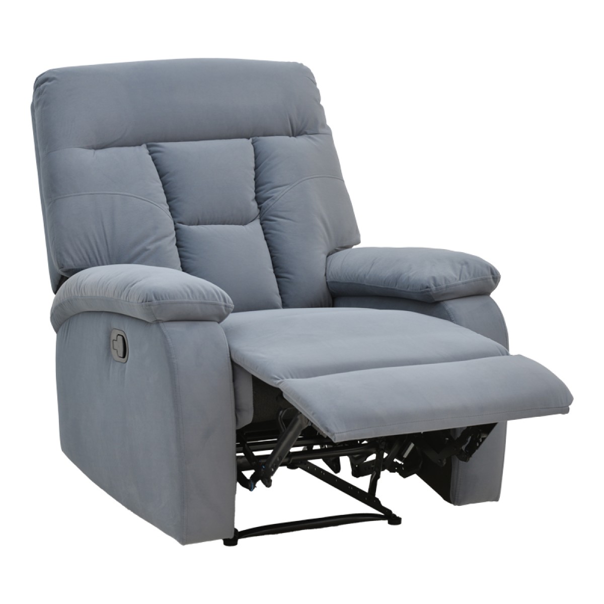 Πολυθρόνα relax με μηχανισμό massage Terpsi pakoworld γκρι βελούδο 80x94x100εκ Πολυθρόνα relax με μηχανισμό massage Terpsi pakoworld γκρι βελούδο 80x94x100εκ