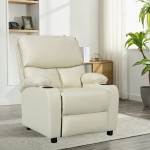 Πολυθρόνα relax με ποτηροθήκη Gartia pakoworld pu σε κρεμ απόχρωση 79x94x102εκ Πολυθρόνα relax με ποτηροθήκη Gartia pakoworld pu σε κρεμ απόχρωση 79x94x102εκ