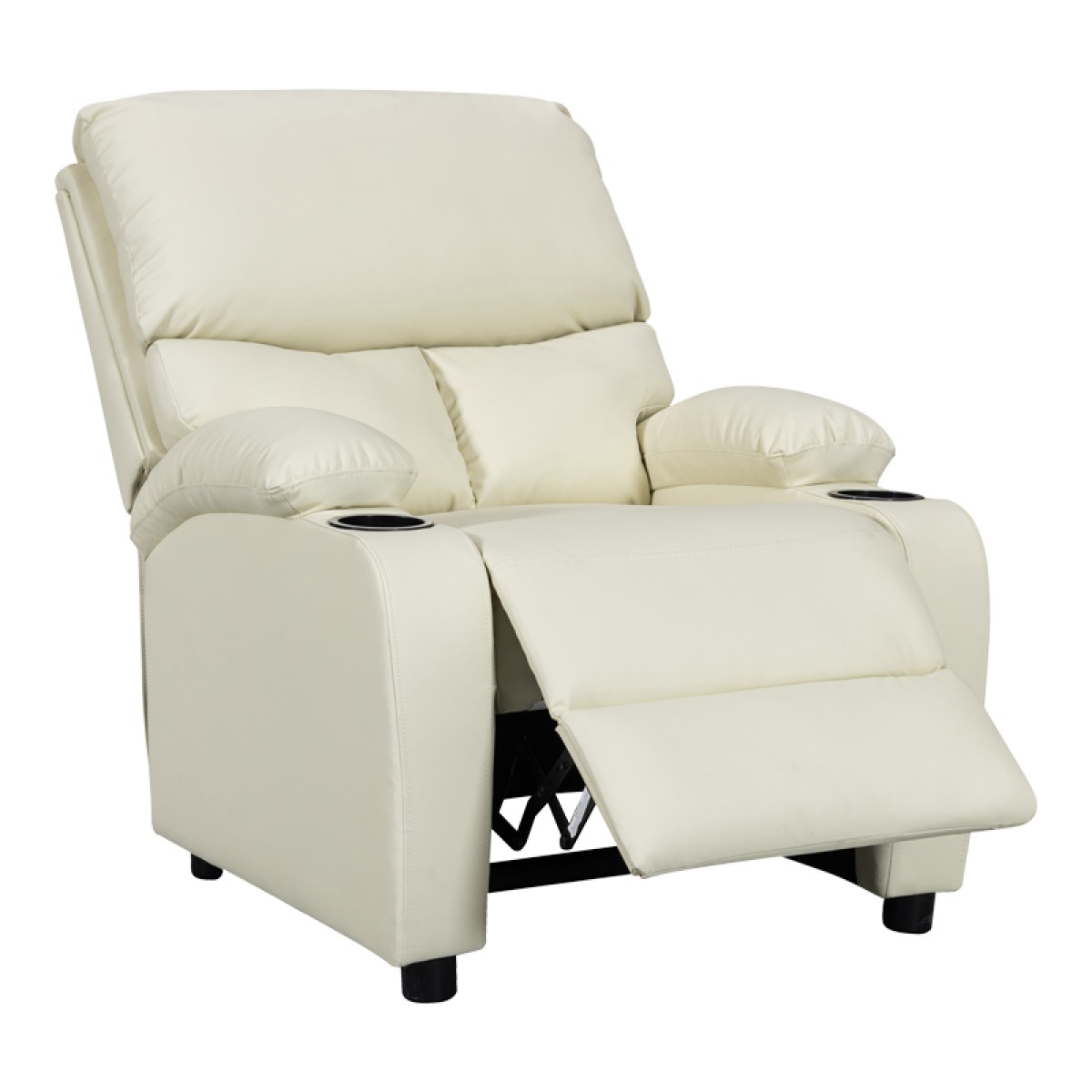 Πολυθρόνα relax με ποτηροθήκη Gartia pakoworld pu σε κρεμ απόχρωση 79x94x102εκ Πολυθρόνα relax με ποτηροθήκη Gartia pakoworld pu σε κρεμ απόχρωση 79x94x102εκ