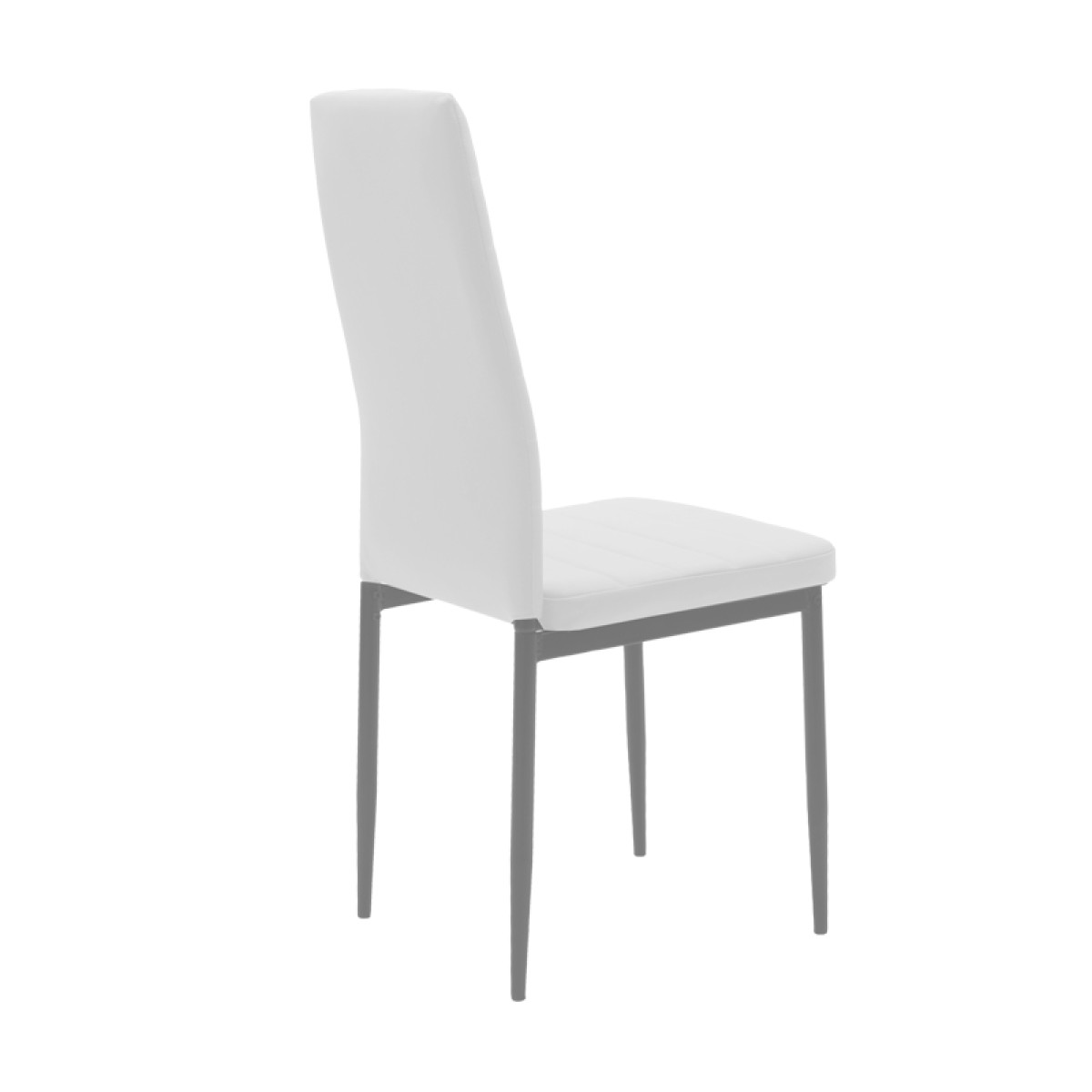 Καρέκλα Parker pakoworld μέταλλο-PU λευκό-γκρι πόδι 42x48x98εκ Καρέκλα Parker pakoworld μέταλλο-PU λευκό-γκρι πόδι 42x48x98εκ