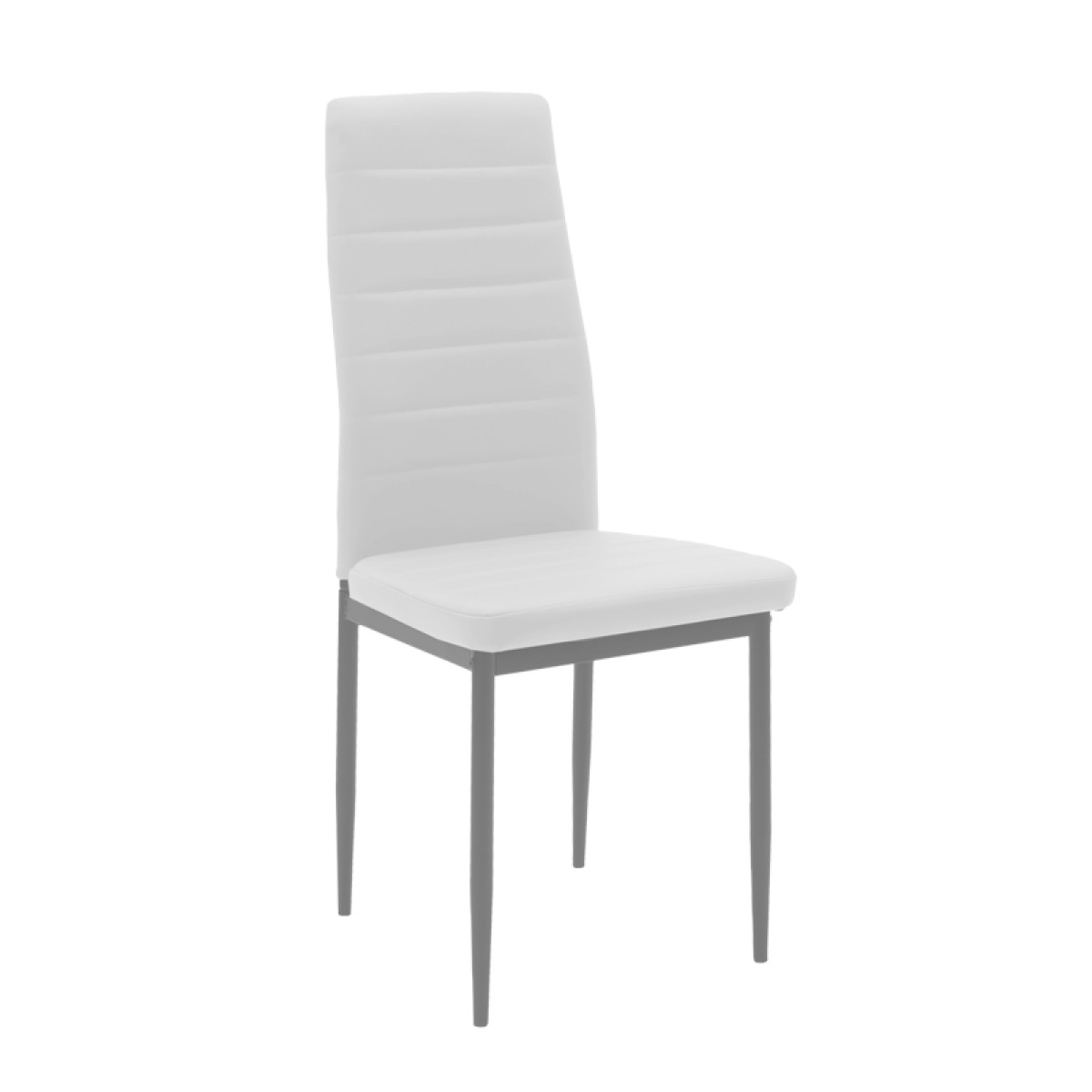 Καρέκλα Parker pakoworld μέταλλο-PU λευκό-γκρι πόδι 42x48x98εκ Καρέκλα Parker pakoworld μέταλλο-PU λευκό-γκρι πόδι 42x48x98εκ