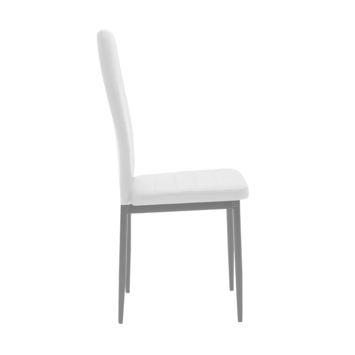 Καρέκλα Parker pakoworld μέταλλο-PU λευκό-γκρι πόδι 42x48x98εκ Καρέκλα Parker pakoworld μέταλλο-PU λευκό-γκρι πόδι 42x48x98εκ