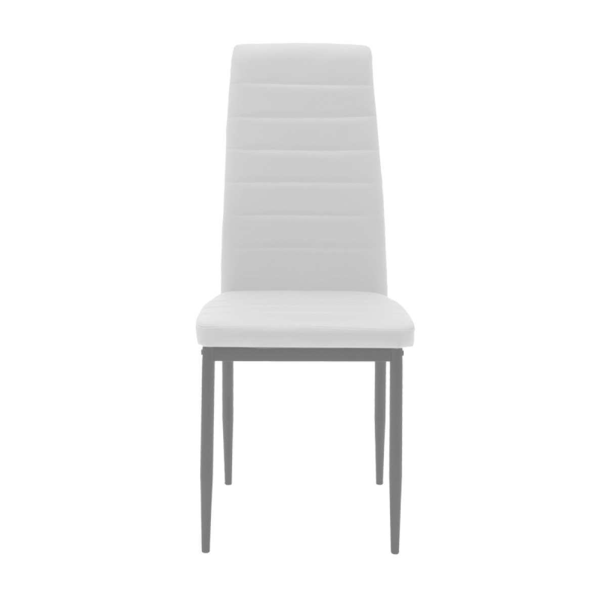 Καρέκλα Parker pakoworld μέταλλο-PU λευκό-γκρι πόδι 42x48x98εκ Καρέκλα Parker pakoworld μέταλλο-PU λευκό-γκρι πόδι 42x48x98εκ
