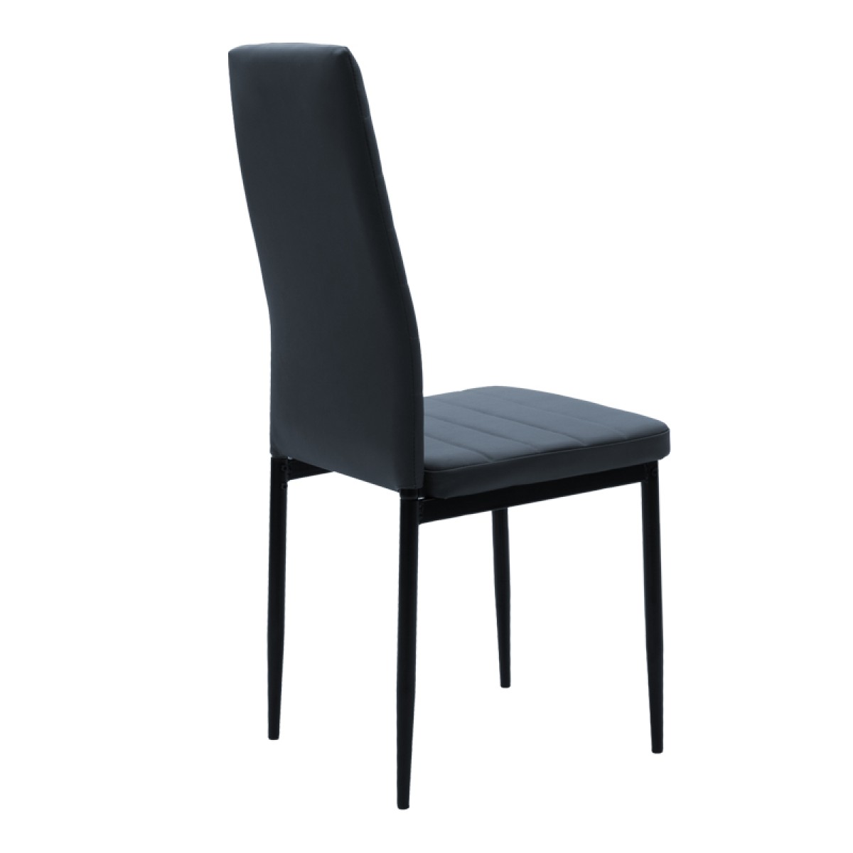 Καρέκλα Parker pakoworld PU ανθρακί-μαύρο πόδι 42x48x98εκ Καρέκλα Parker pakoworld PU ανθρακί-μαύρο πόδι 42x48x98εκ