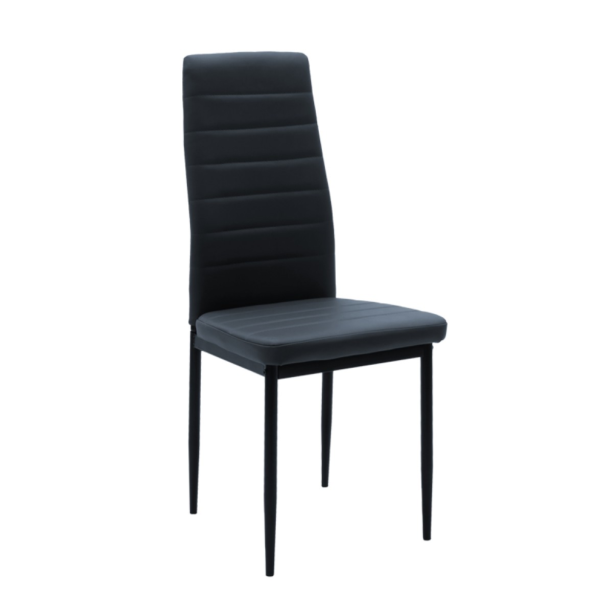 Καρέκλα Parker pakoworld PU ανθρακί-μαύρο πόδι 42x48x98εκ Καρέκλα Parker pakoworld PU ανθρακί-μαύρο πόδι 42x48x98εκ